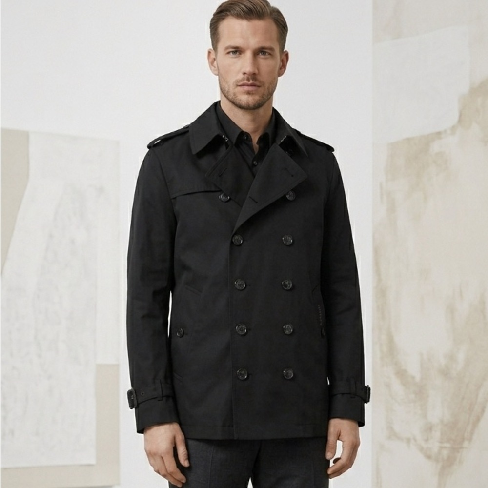 Burberry black trench Jacket